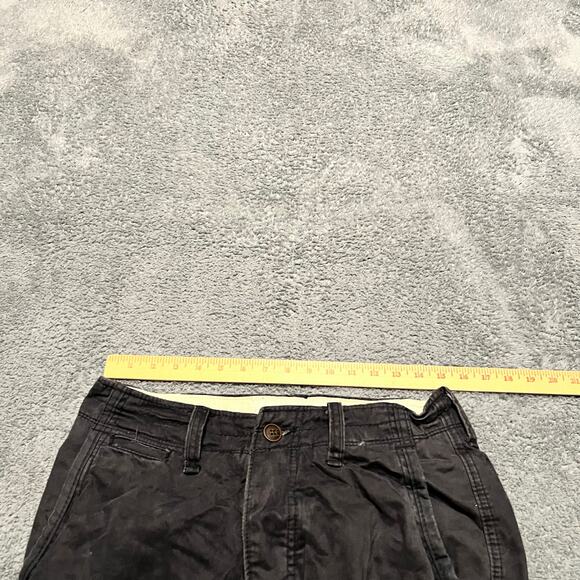 Abercrombie & Fitch Cargo Shorts Mens 30 Blue Gray Button Fly Baggy - Picture 6 of 8